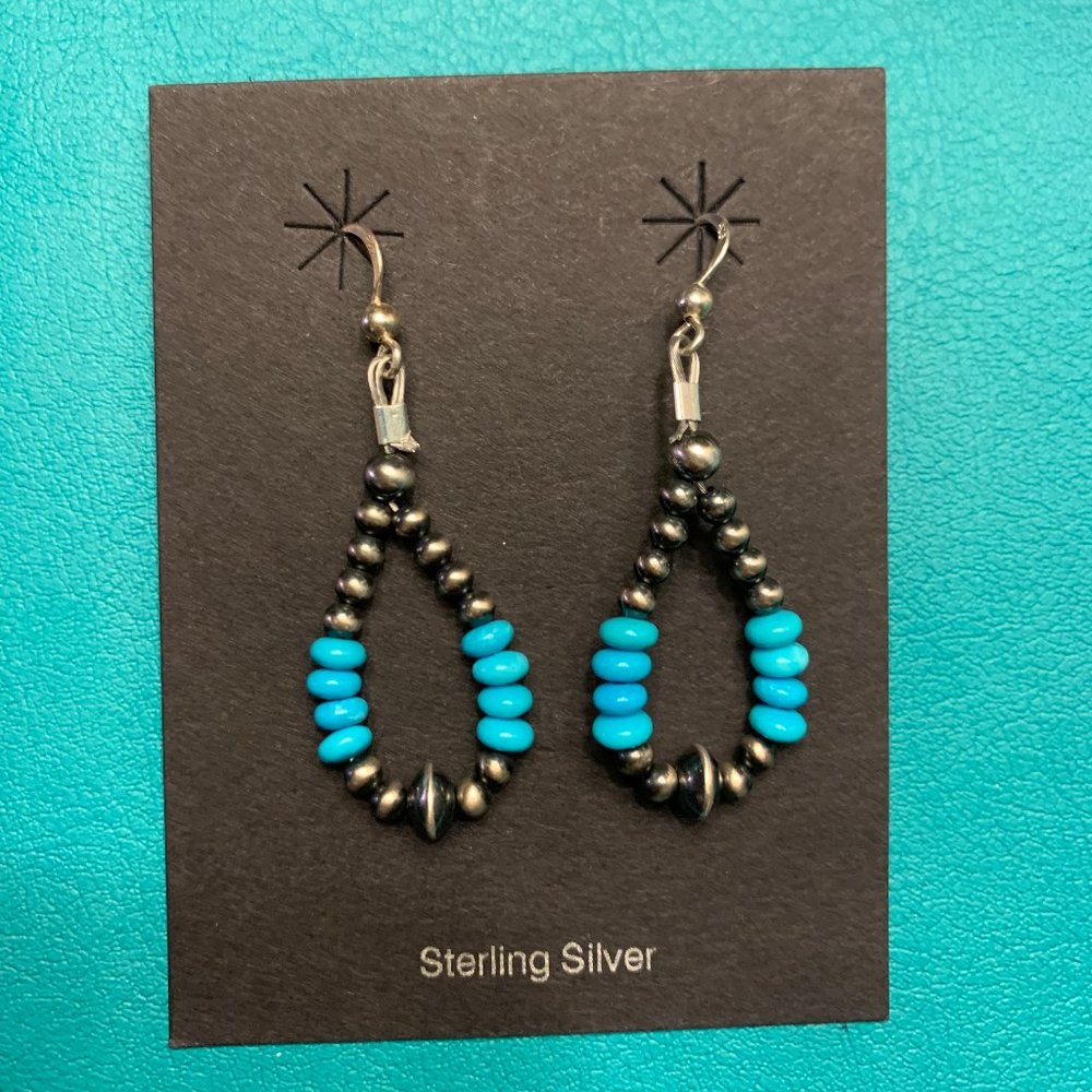 Southwest turquoise & sterling earrings